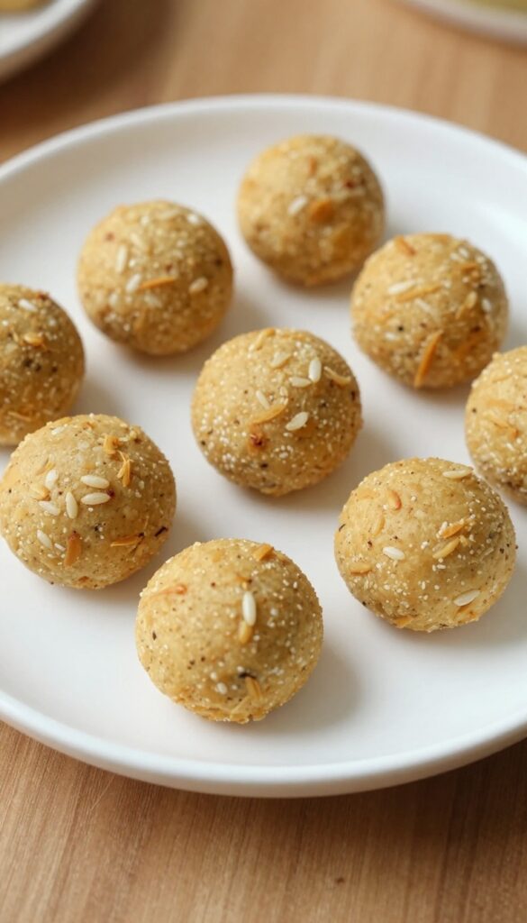 Homemade chicken and rice soft bites for dogs, arranged on a plain plate, showcasing soft texture and natural ingredients in a clean, bright setting.