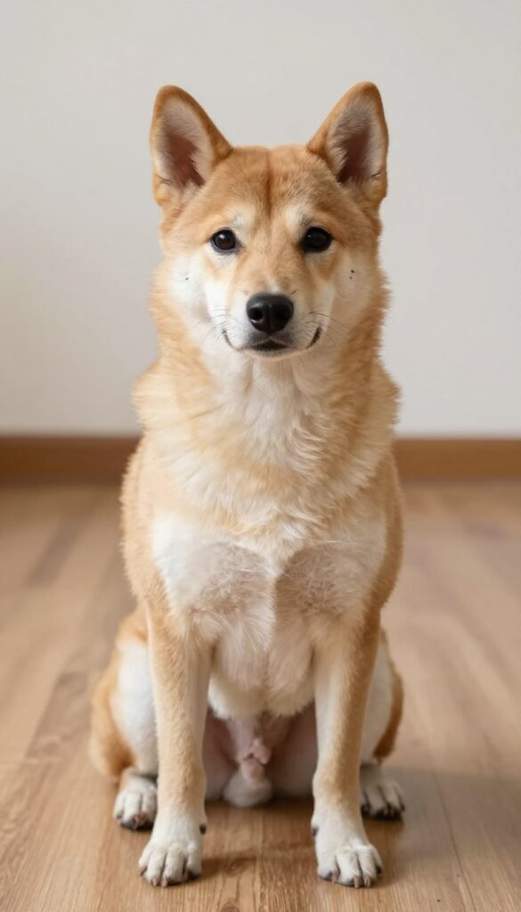 A poodle with a short, uniform Kennel Cut grooming style, showcasing simplicity and ease of maintenance in natural light.