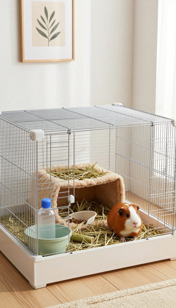 Minimalist Floor Pen with Coroplast Walls
