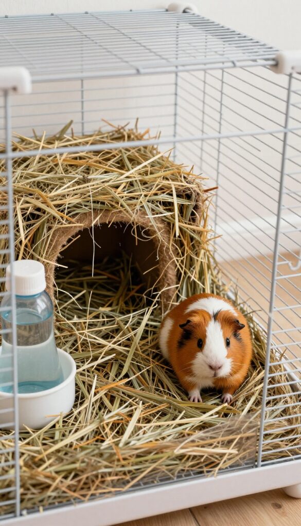 Use a Cage Liner with a Built-In Pee Pad