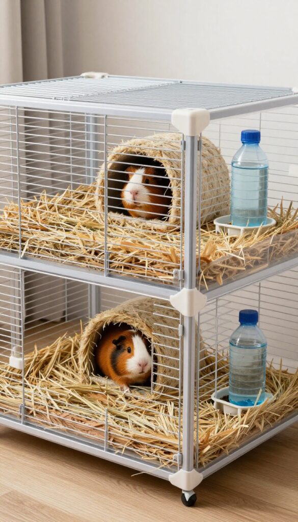 Folded Fleece Liner Cage with Hay Rack