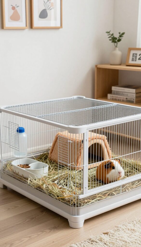 Repurposed Entertainment Center Cage