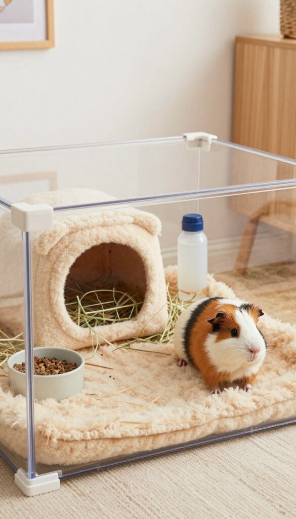Corner Cage with L-Shaped Layout