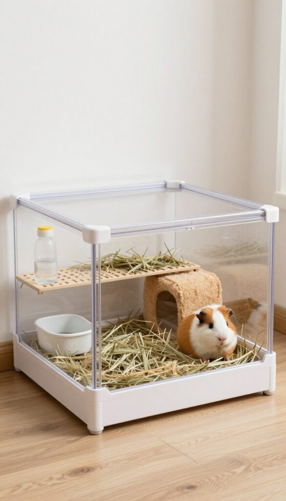 Use a Corner Guinea Pig Cage Layout