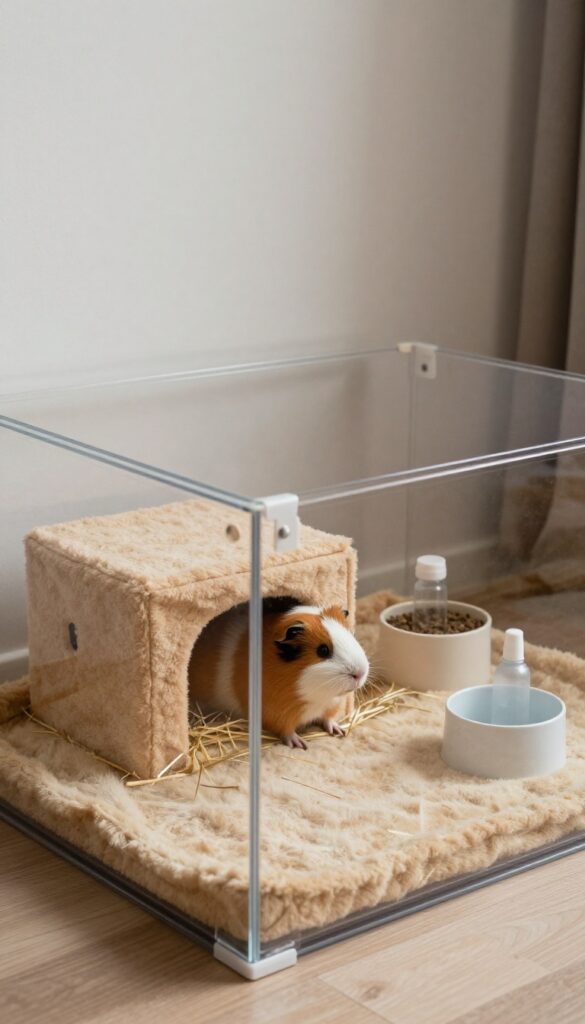 Use Nearby Storage for Cage Supplies