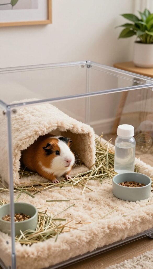 Corner Cage with Removable Pee Pad Tray