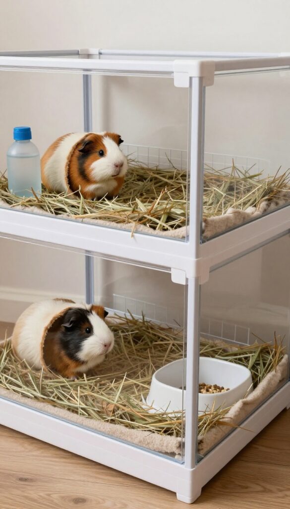 Use Nearby Storage for Cage Supplies
