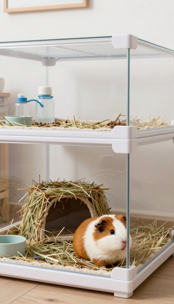 Corner Cage with Multi-Level Loft