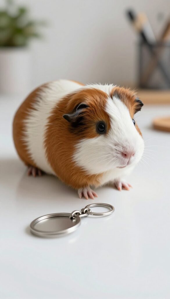 Mini Guinea Pig Keychain