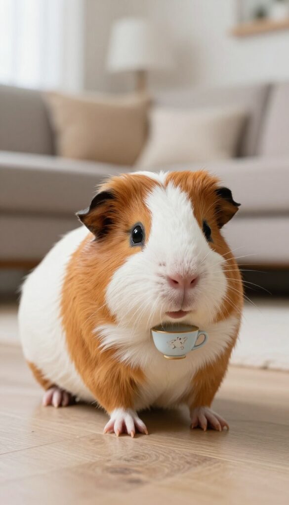 Guinea Pig in a Teacup Pattern