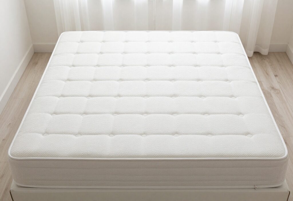 Clean mattress with cleaning supplies for urine removal