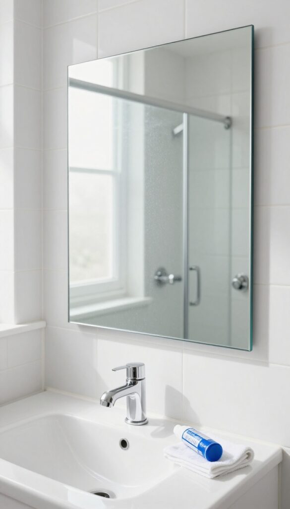 Shaving cream for fog-free mirrors