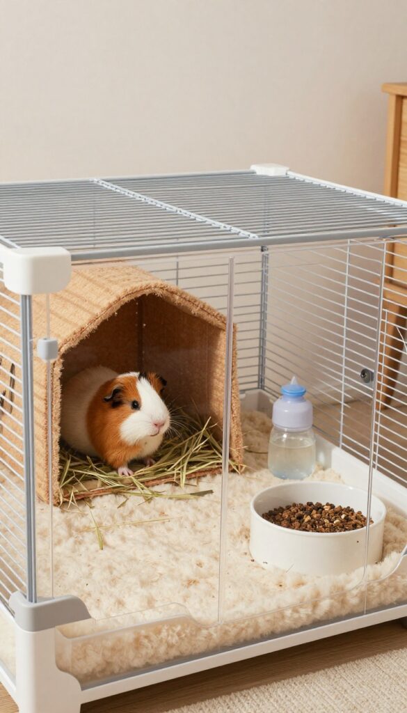 Install a Water Bottle and a Heavy Food Bowl