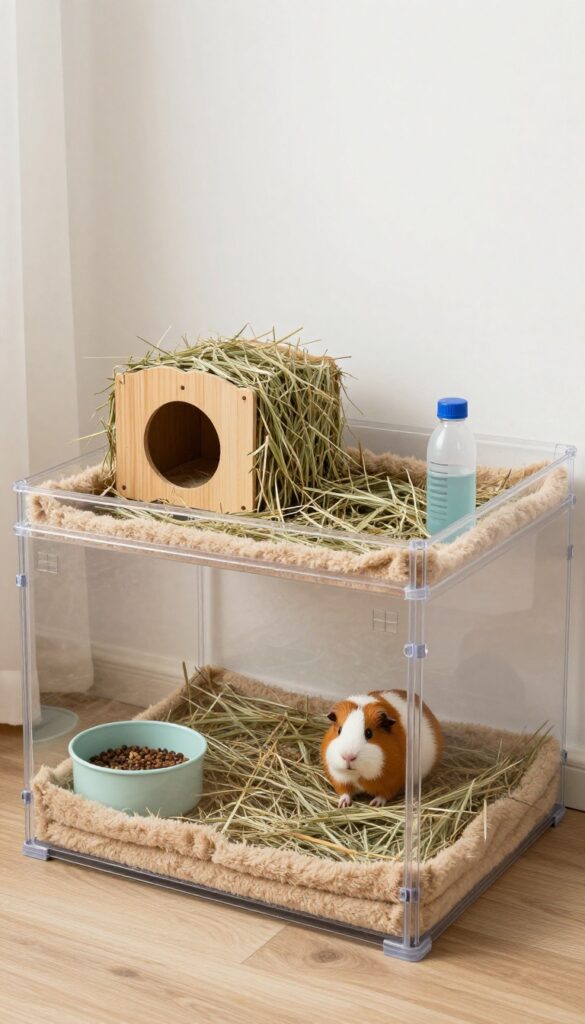 Fabric Cube with Fleece Lining