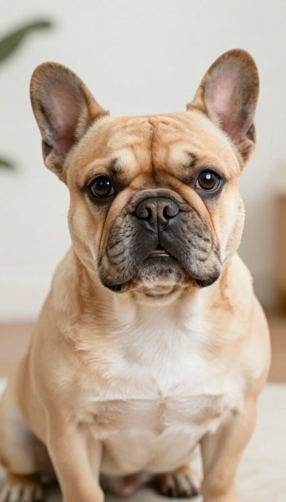 French Bulldog with short snout teddy bear face grooming style