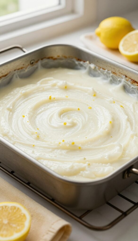 Borax and lemon juice paste applied to greasy oven interior