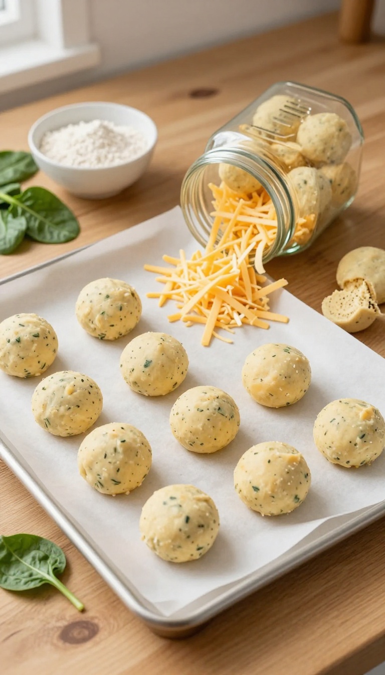 7. Cheese & Spinach Bites