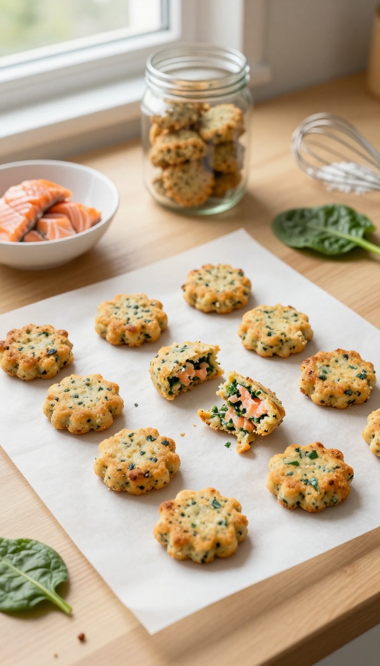 10. Salmon & Spinach Grain-Free Bites