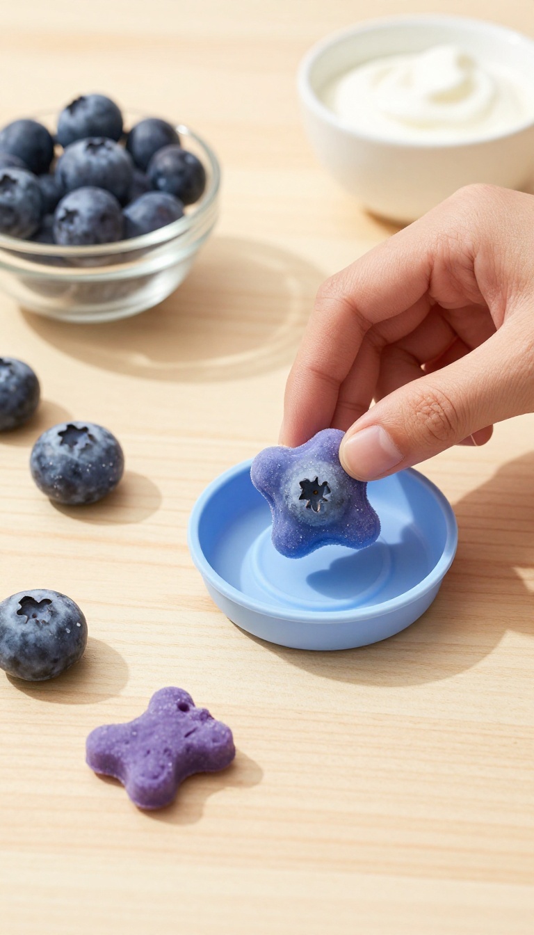 4. Frozen Blueberry & Yogurt Dog Treats