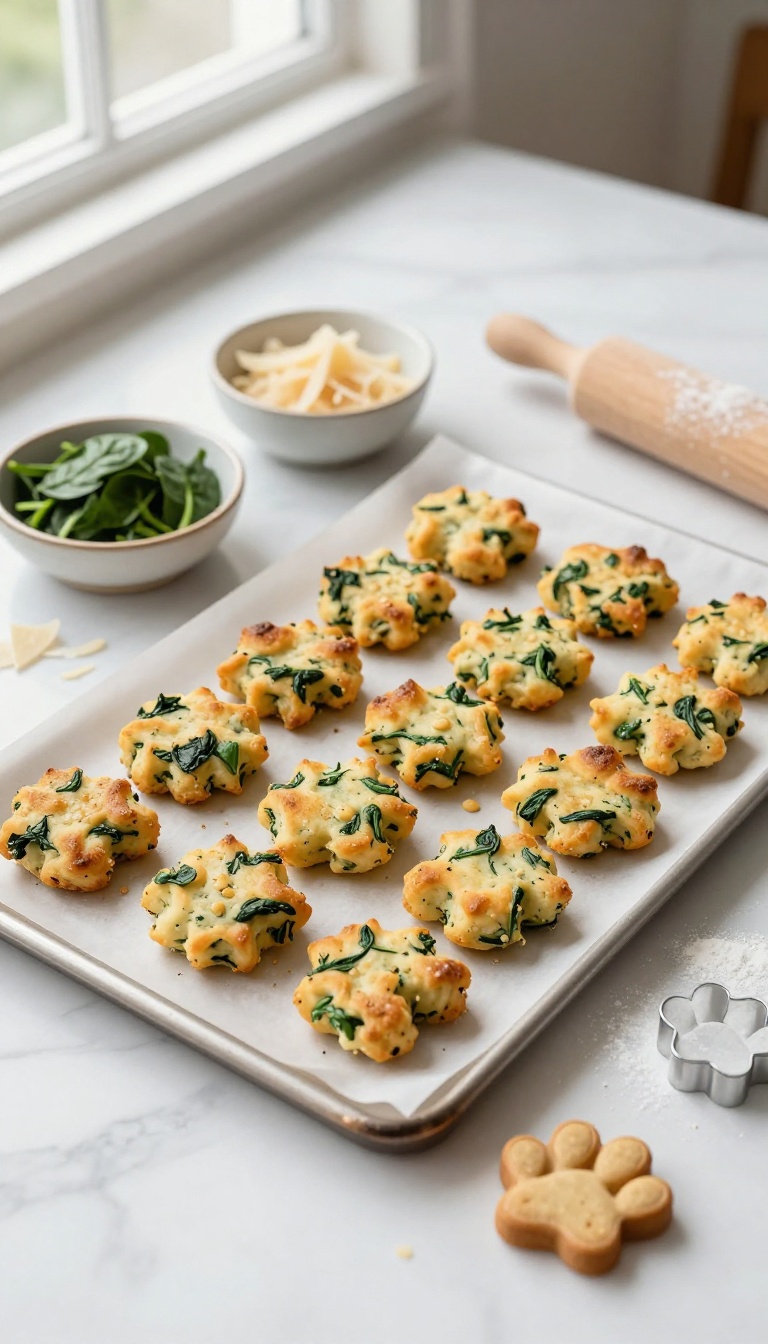 7. Spinach & Parmesan Crisps