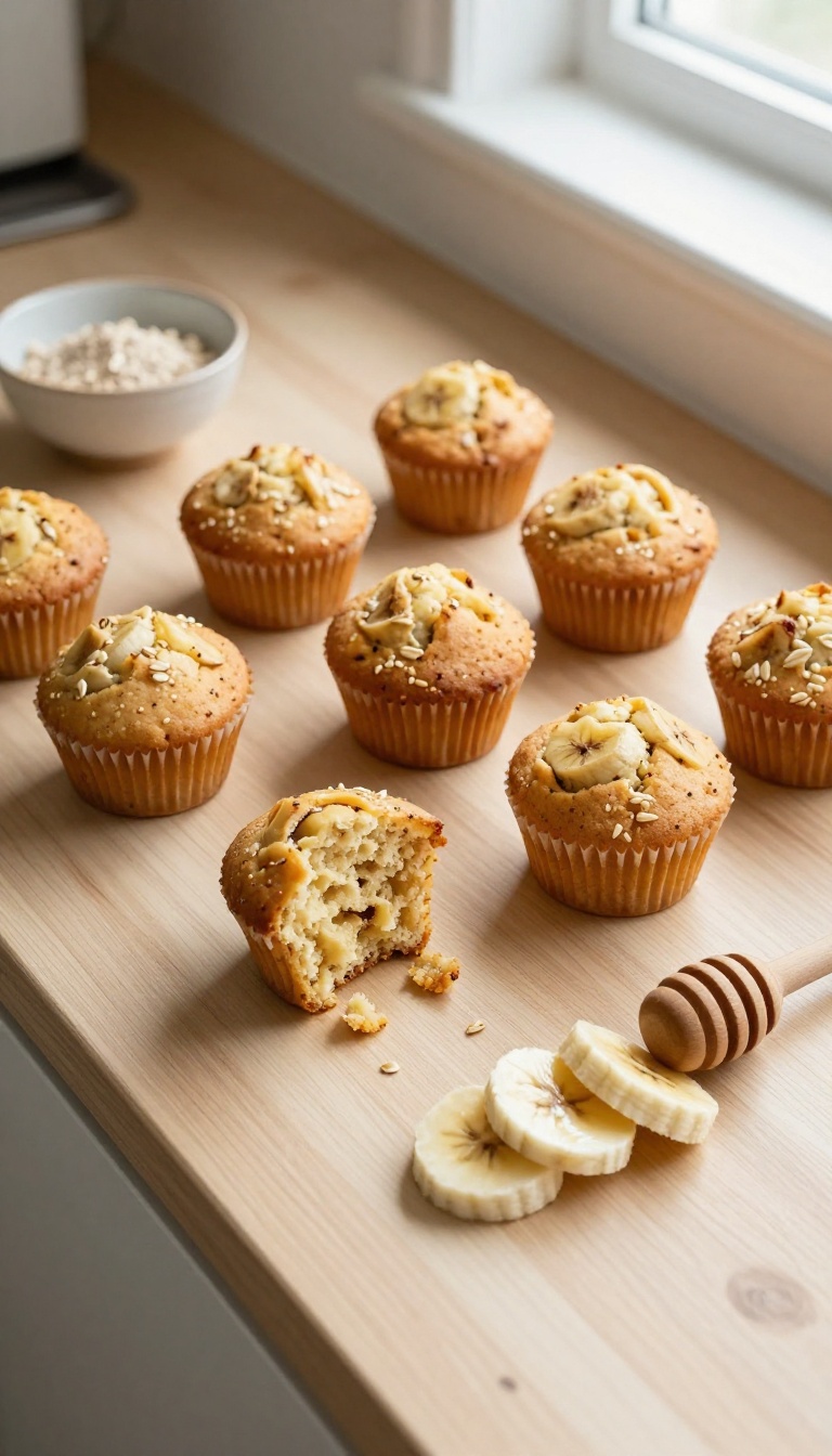 4. Banana & Honey Mini Muffins