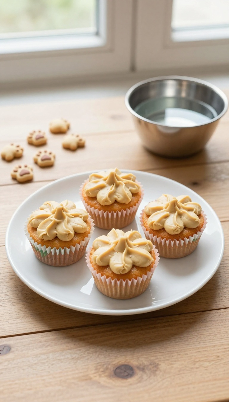 2. Mini Pumpkin Cupcakes with Peanut Butter Swirl