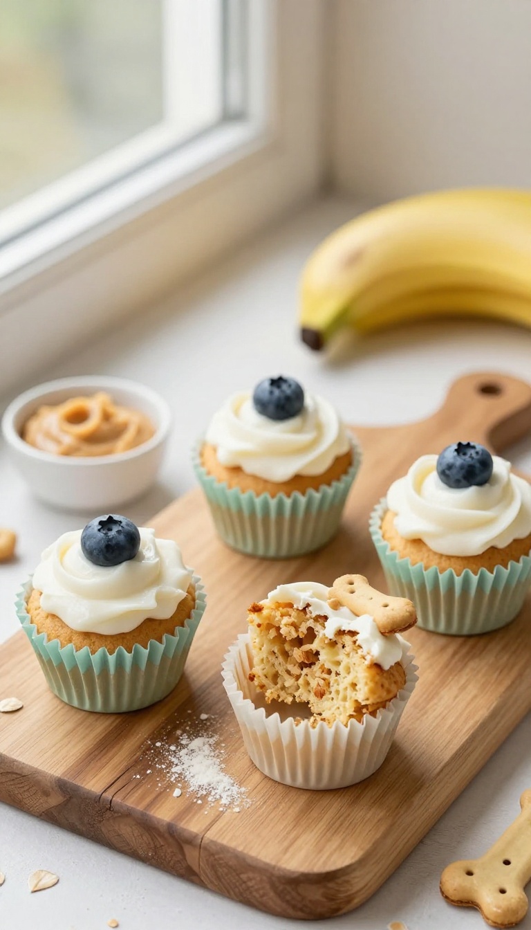 1. Peanut Butter & Banana Cupcakes
