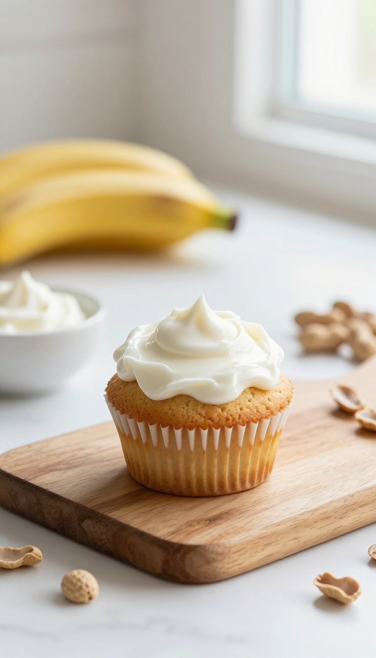 1. Peanut Butter & Banana Cupcakes