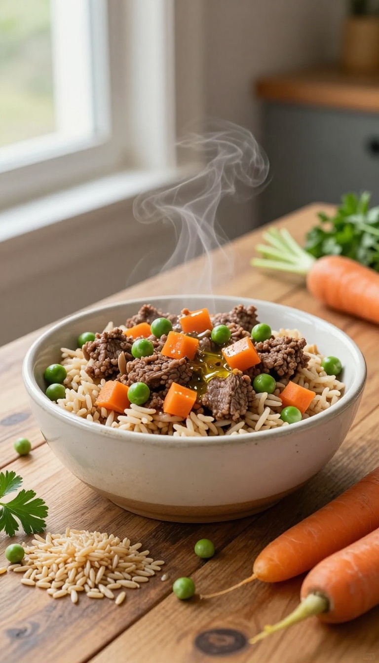 5. Hearty Beef & Brown Rice Dog Food
