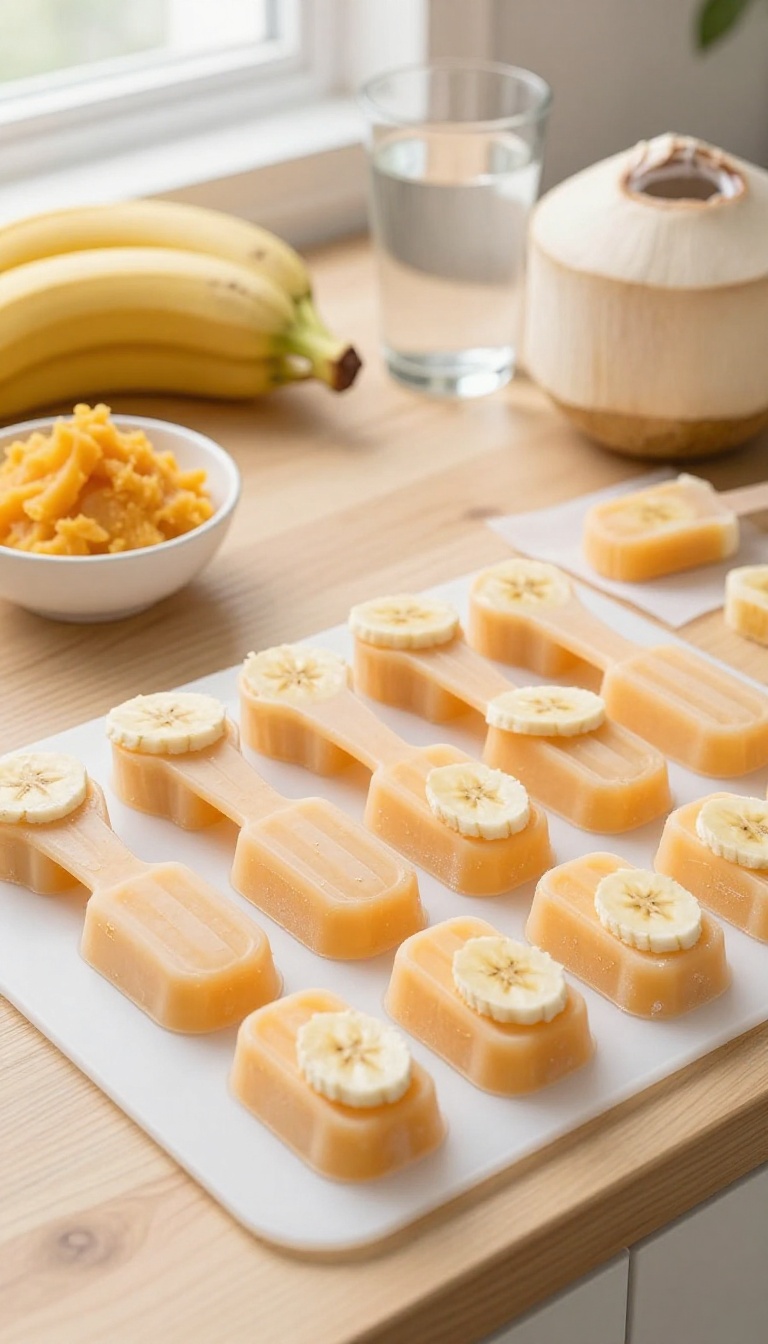6. Banana Sweet Potato Pupsicles