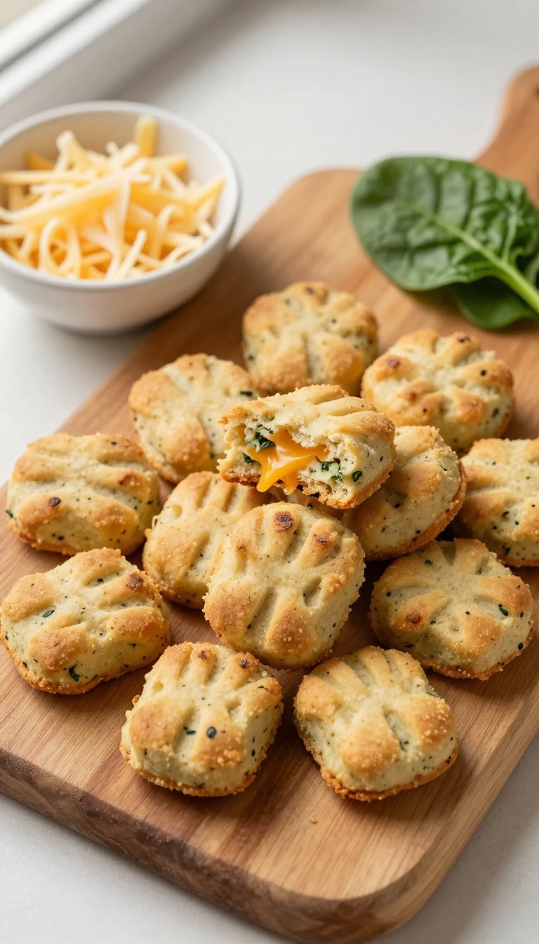 6. Cheesy Spinach Bites for Picky Pups