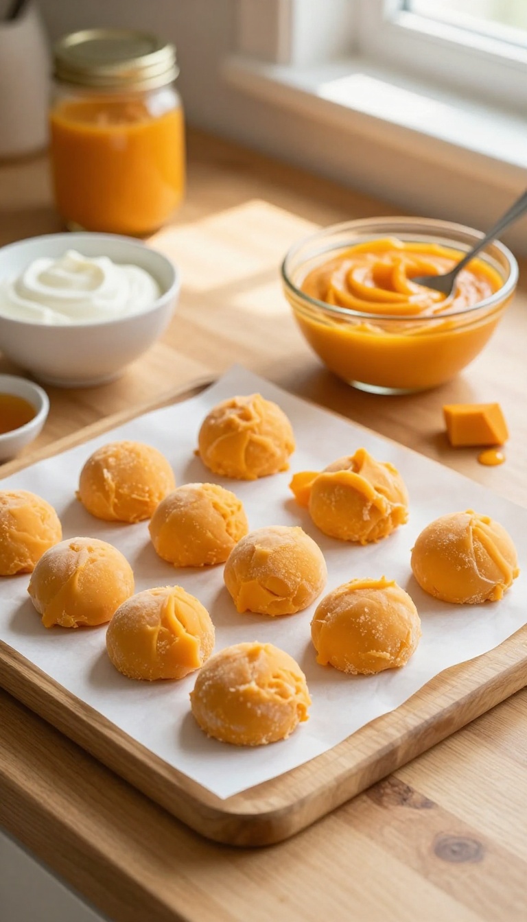 2. Frozen Pumpkin Yogurt Drops