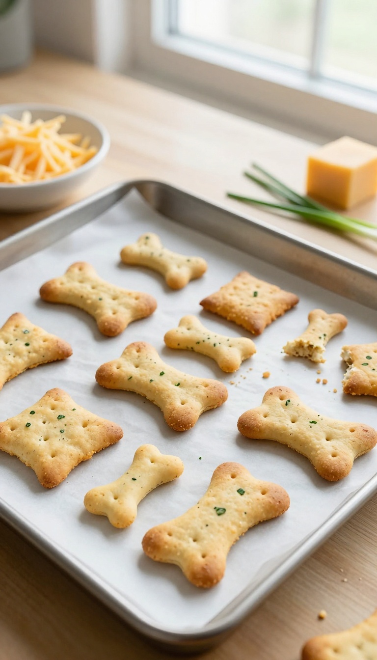 9. Cheese & Chive Training Crackers