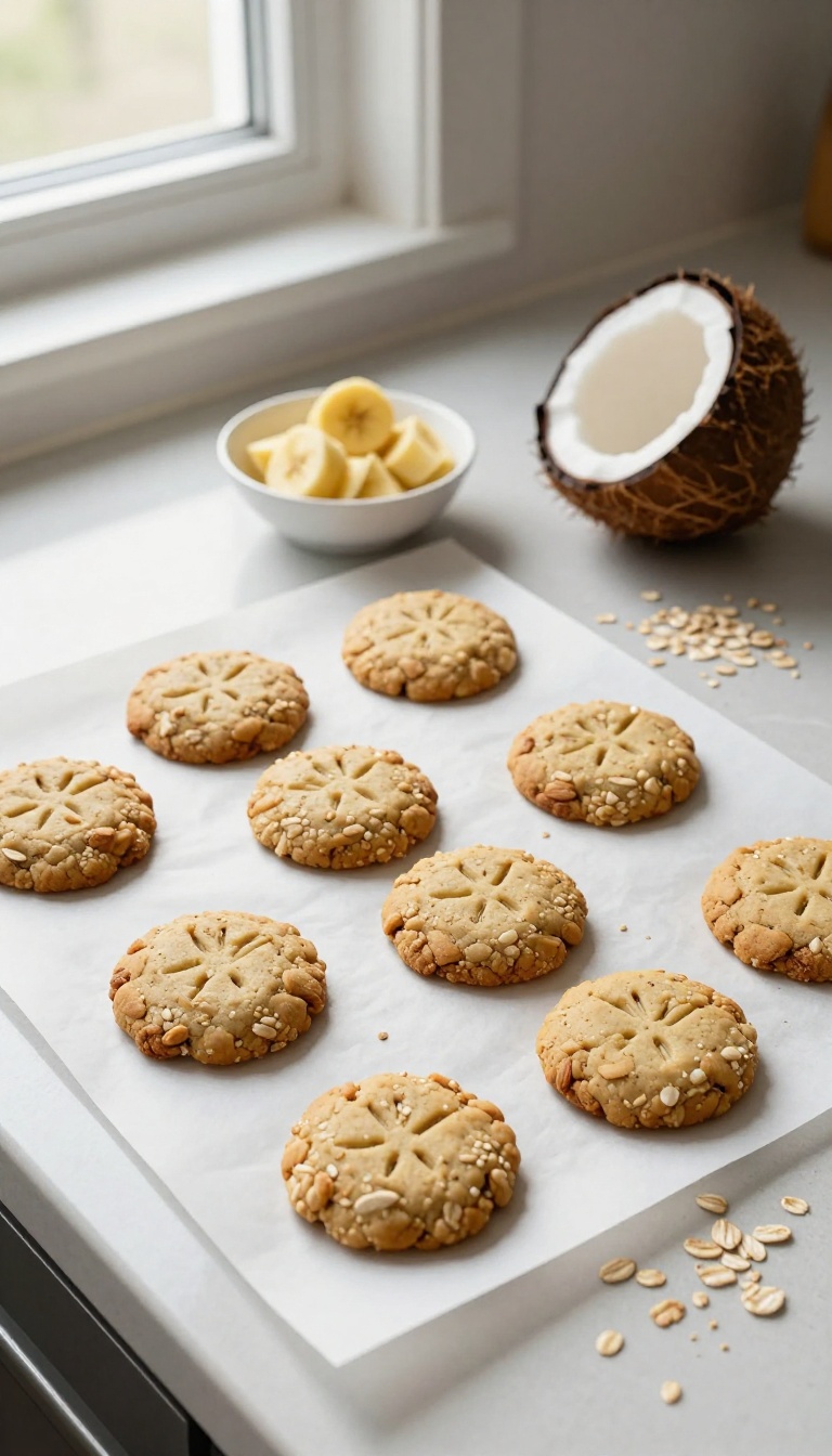 3. Banana & Oat Dog Cookies