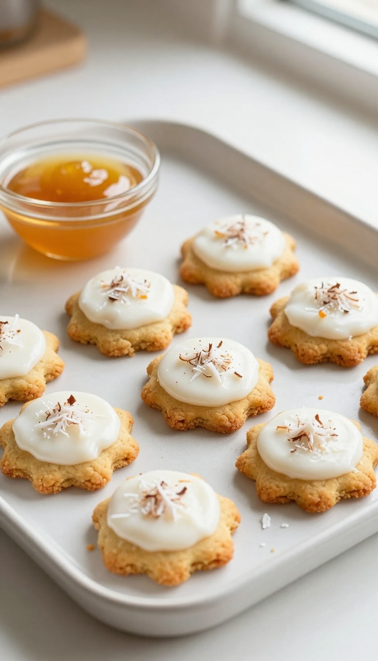 6. Pumpkin and Coconut Cookies with Honey Frosting