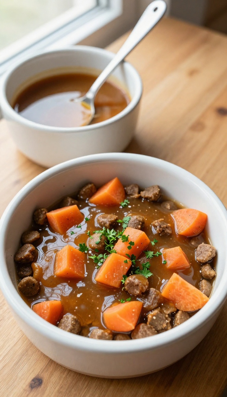 2. Beef Broth Gravy with Carrots
