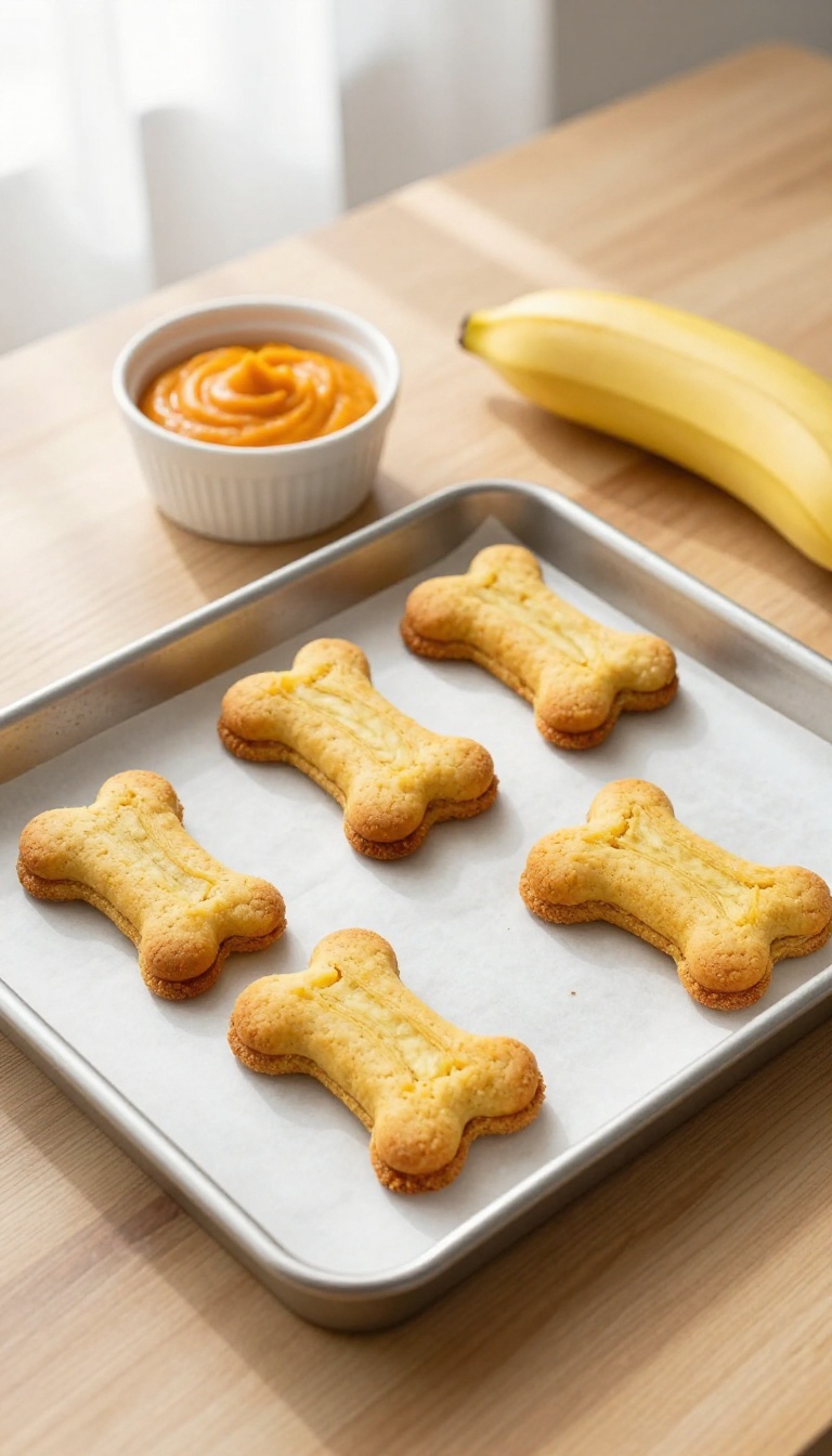 3. Crunchy Pumpkin Banana Biscuits: Baked Twice for Extra Snap