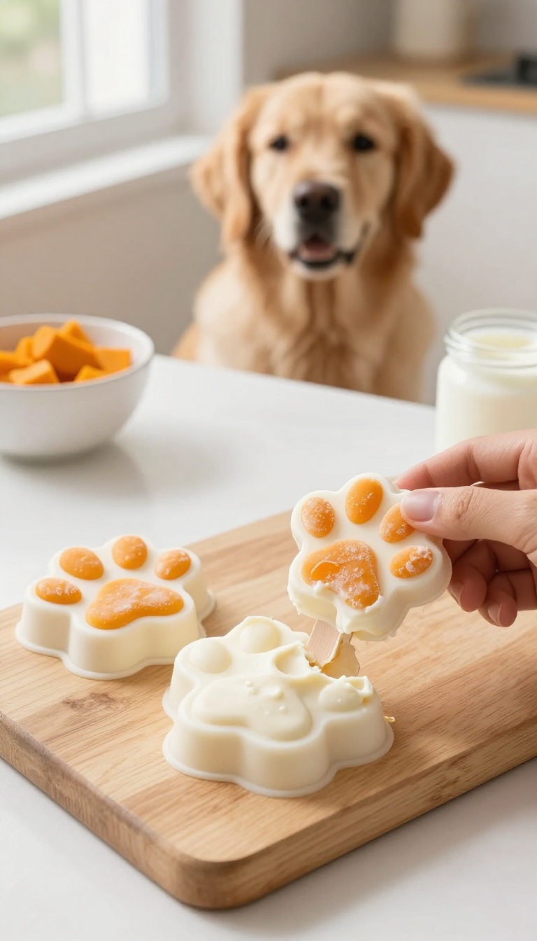 4. Frozen Pumpkin and Yogurt Pops