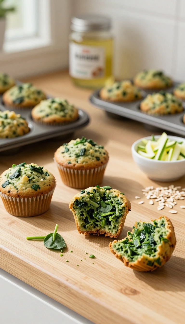 7. Spinach & Zucchini Muffins