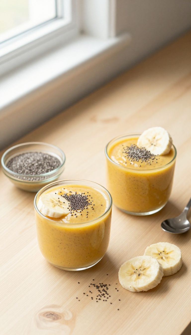 6. Banana Pumpkin Chia Seed Pudding Cups