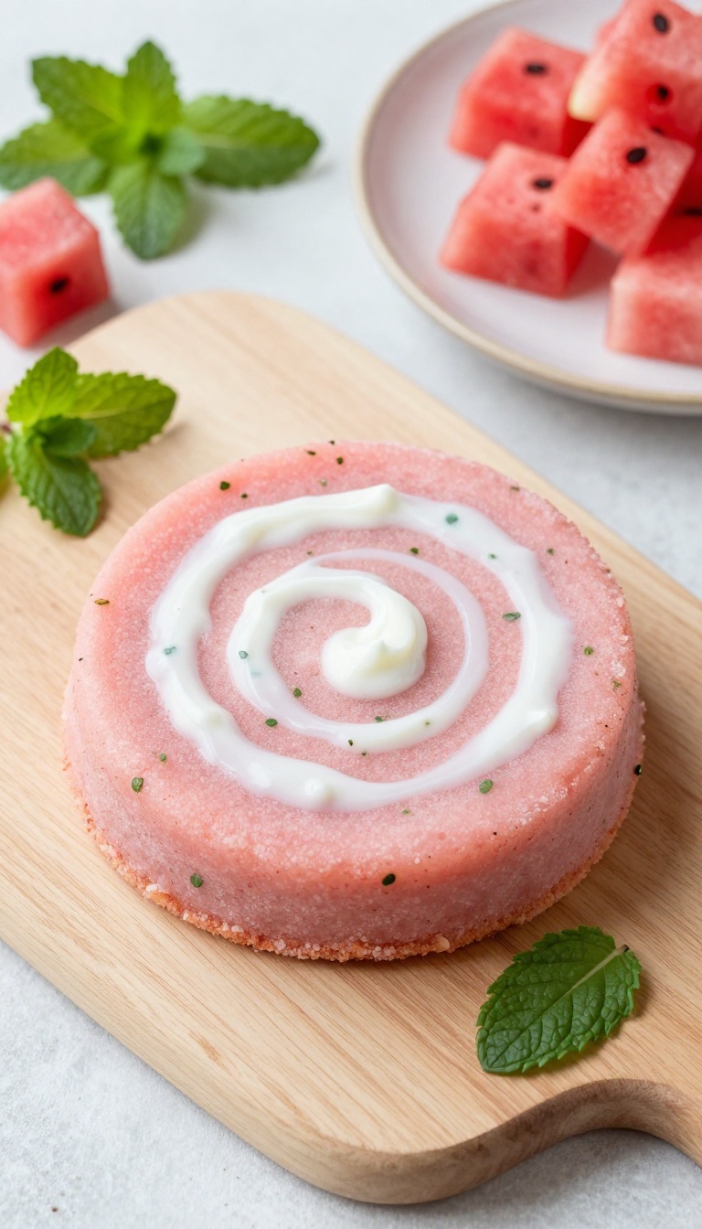 9. Frozen Watermelon and Mint Cake