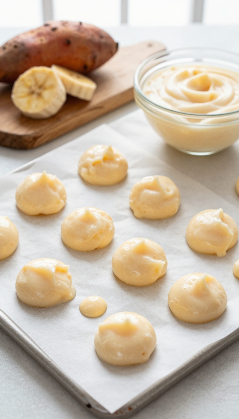 9. Banana Sweet Potato Frozen Yogurt Drops