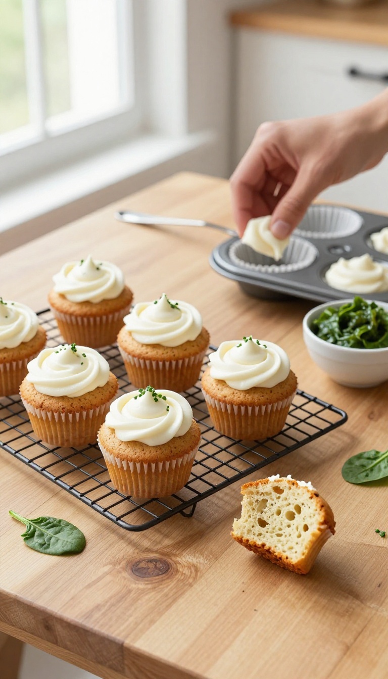 9. Spinach & Apple Cupcakes