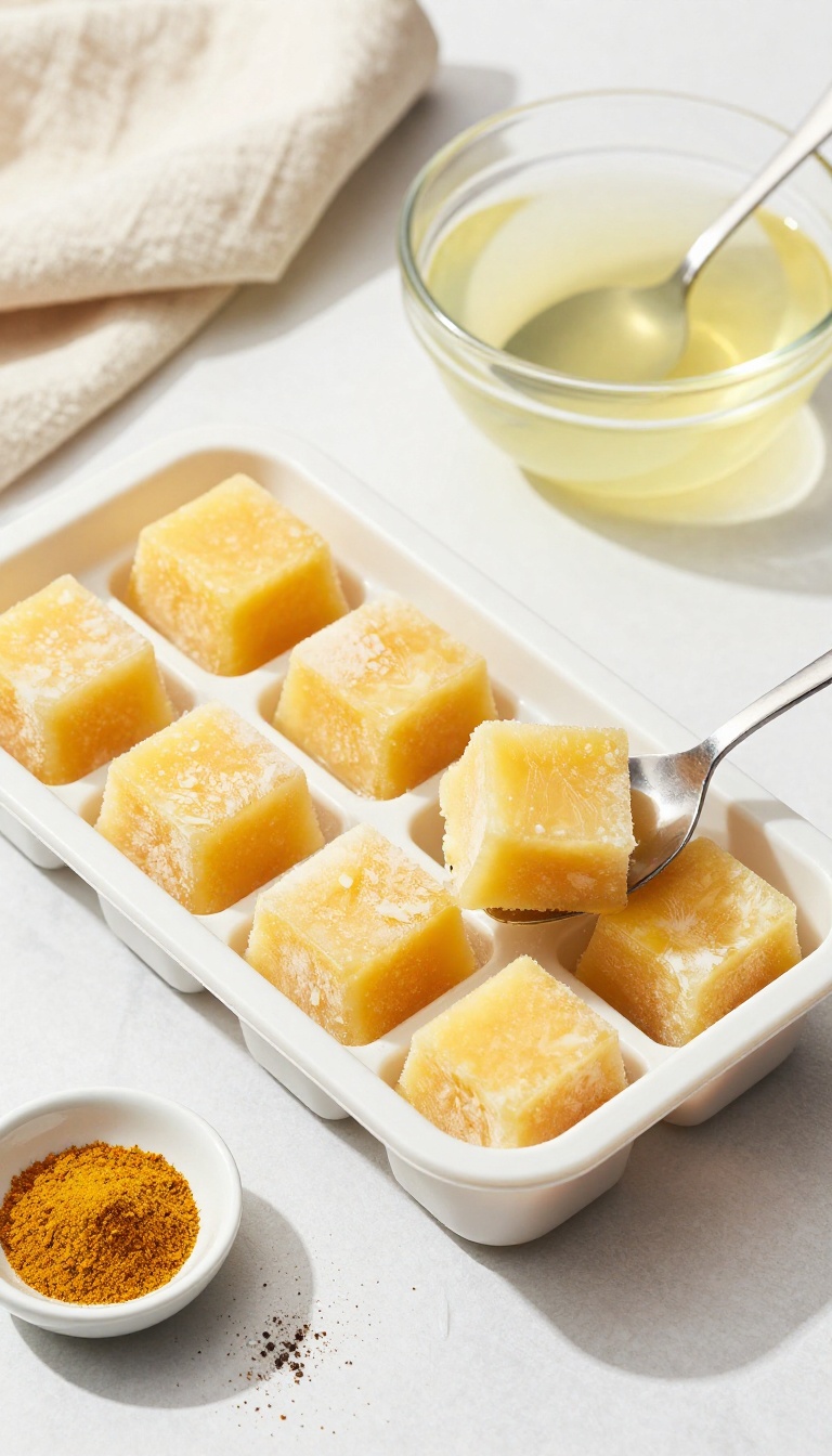 8. Coconut and Turmeric Frozen Cubes