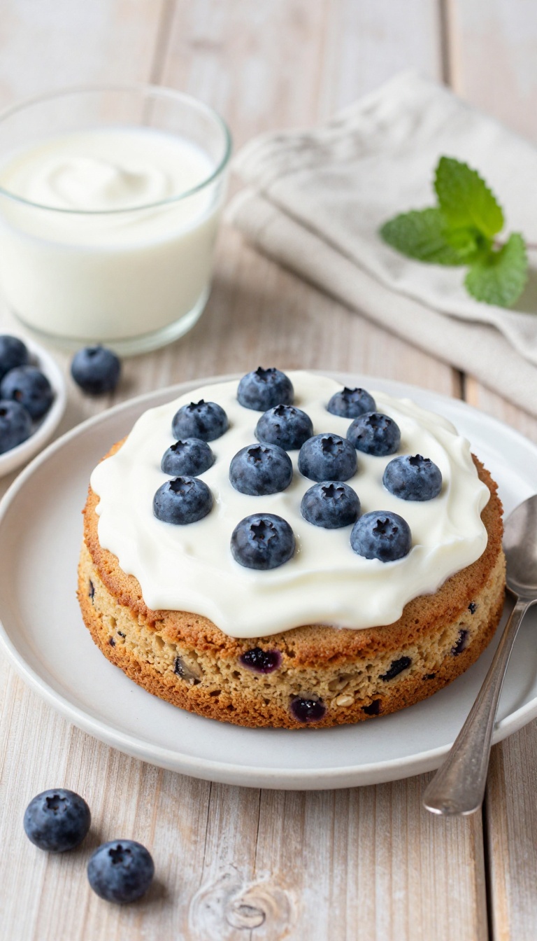 5. Blueberry and Yogurt Dog Cake