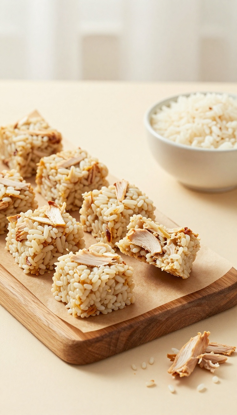 6. Chicken & Rice Treat Bars