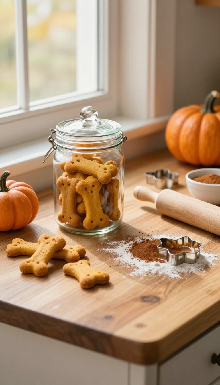 3. Pumpkin Spice Pup Biscuits