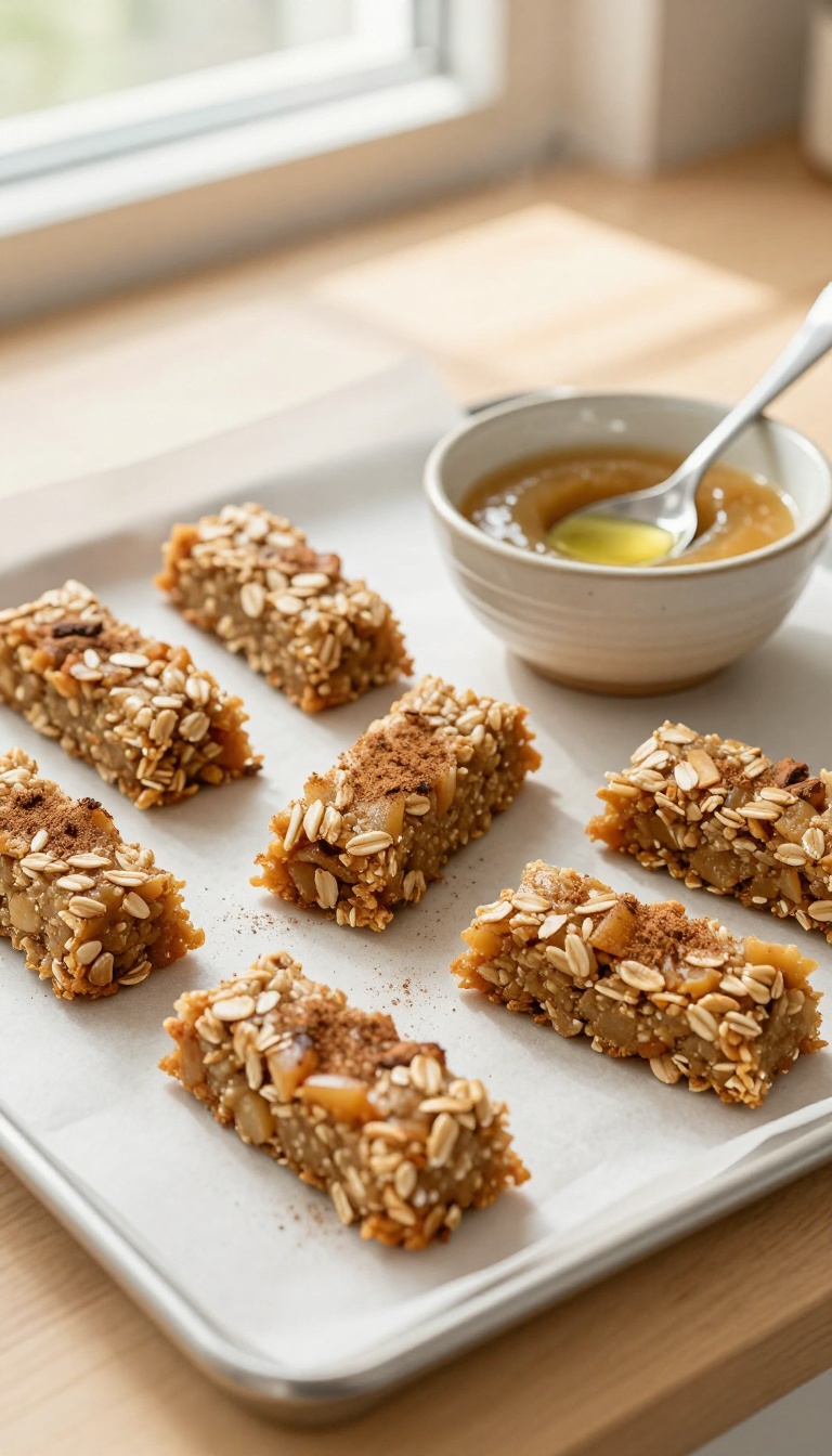 7. Oatmeal & Applesauce Soft Bars