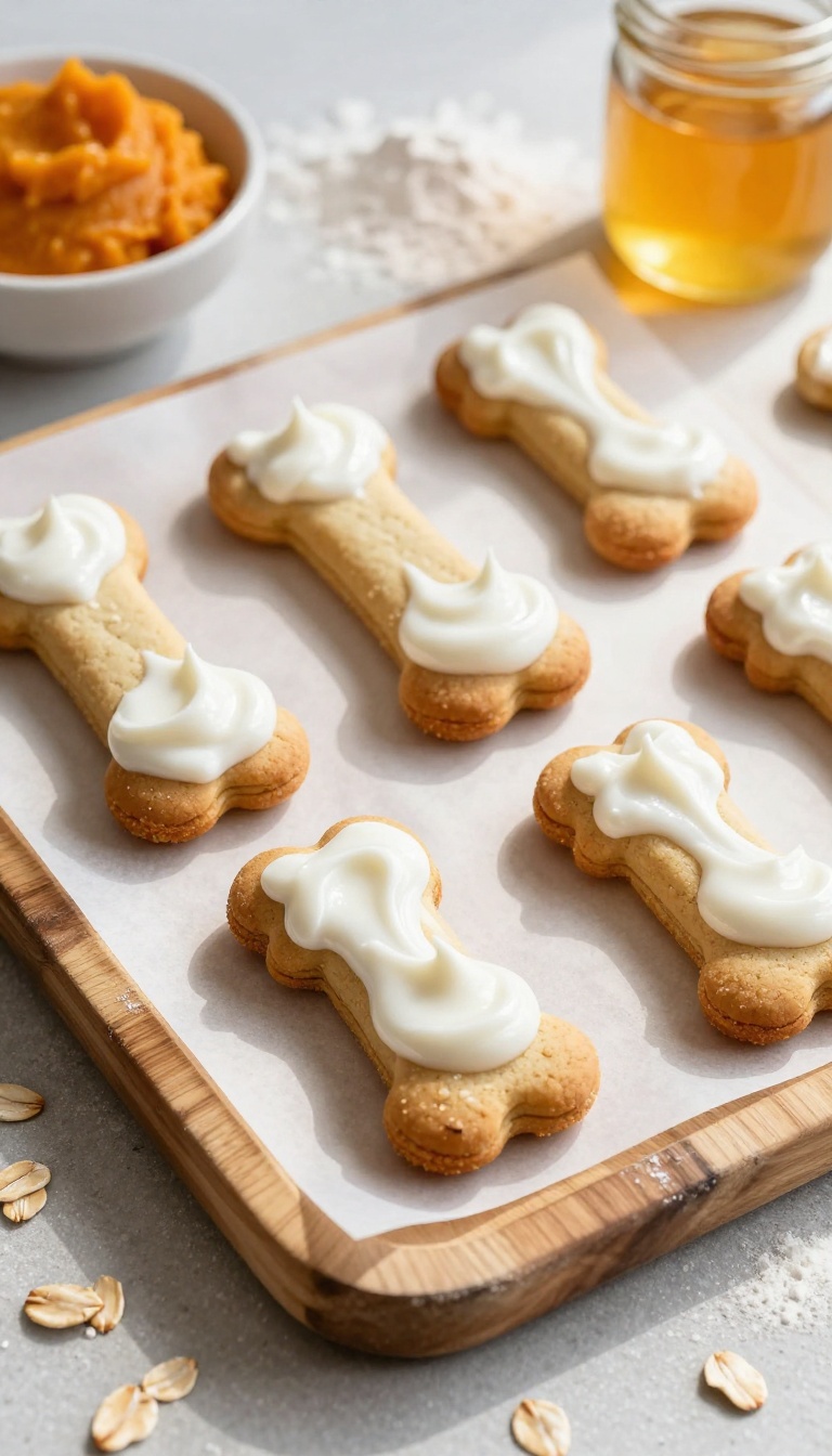 2. Pumpkin and Oat Cookies with Yogurt Frosting