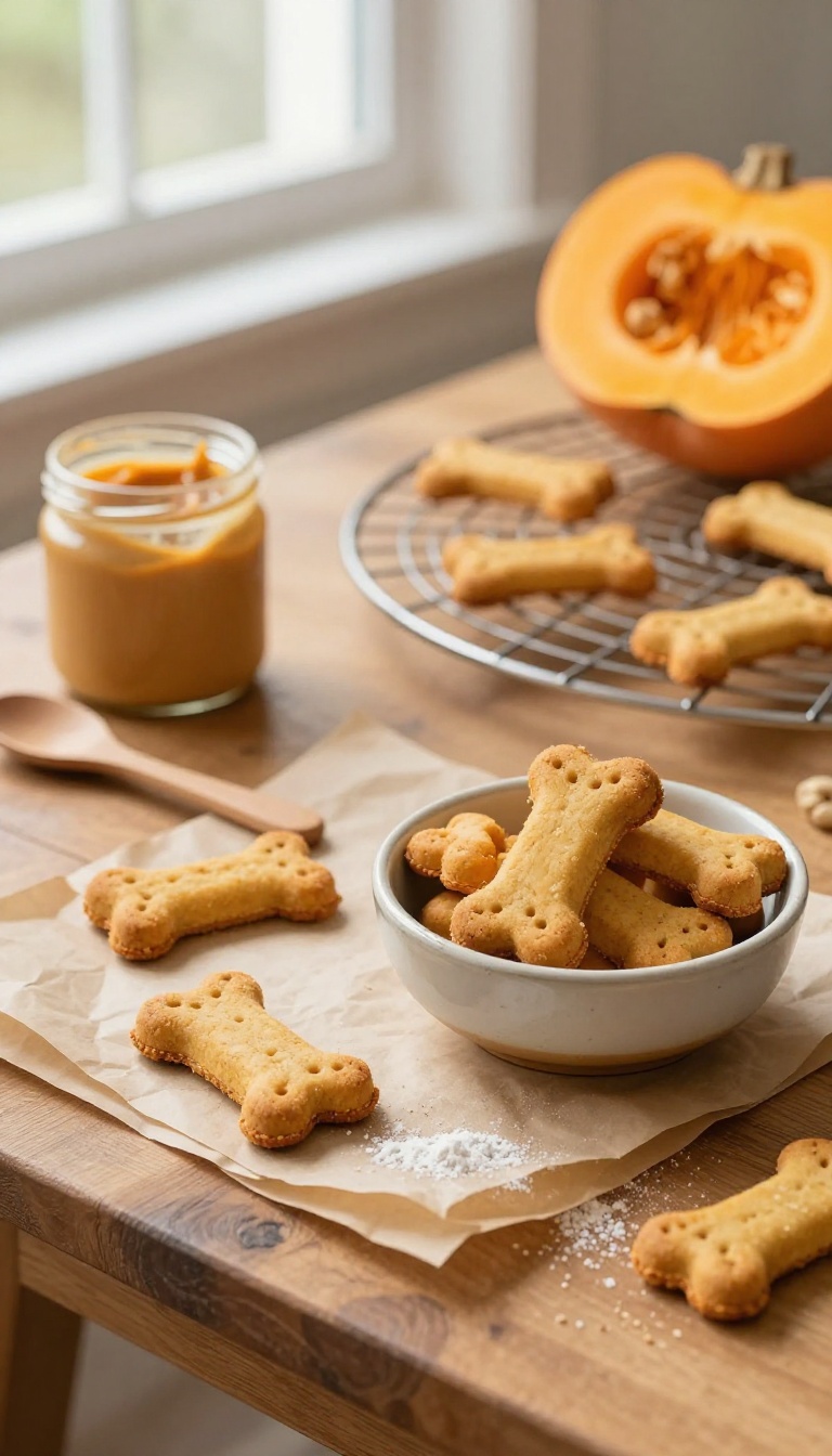 1. Classic Peanut Butter & Pumpkin Biscuits